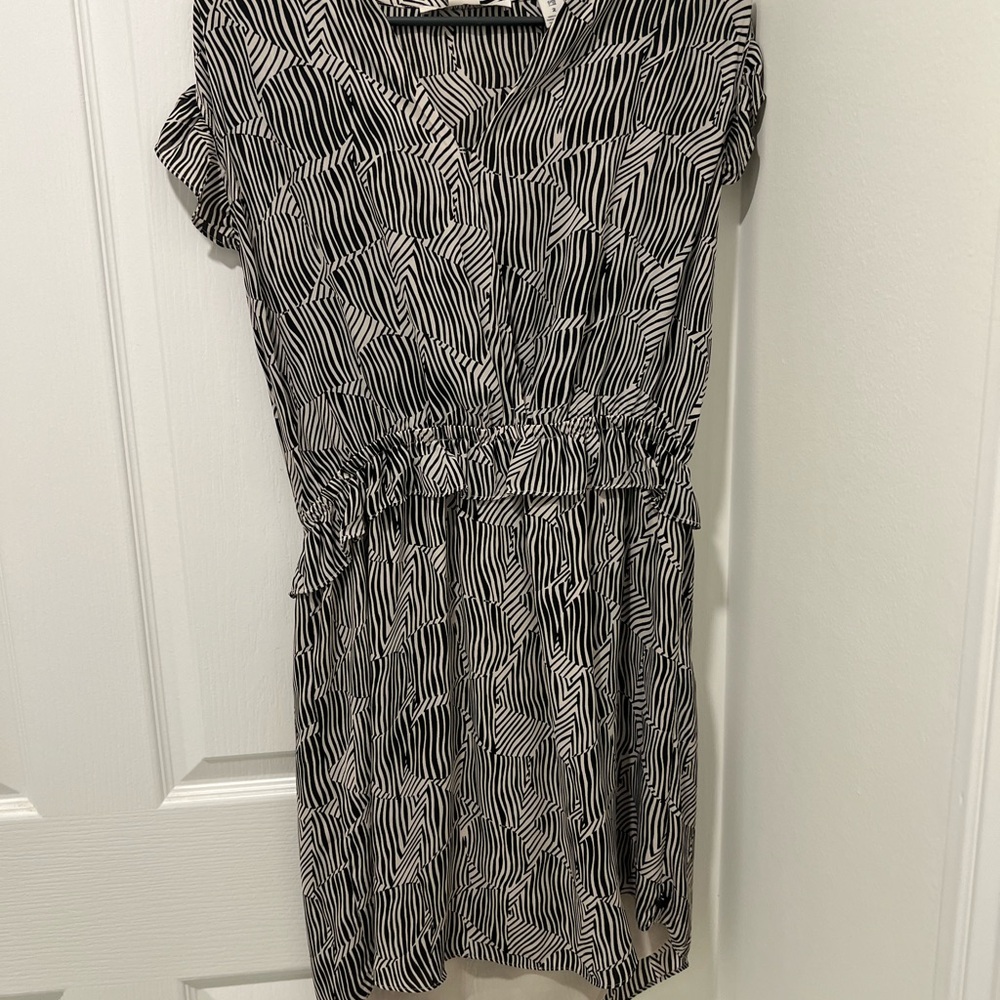 Scotch and Soda Black and White Striped Women's Dress